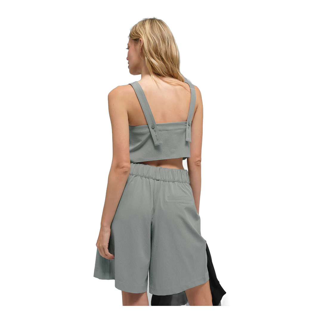 alo Cropped Dreamscape Tank - Lunar Grey - Image 5