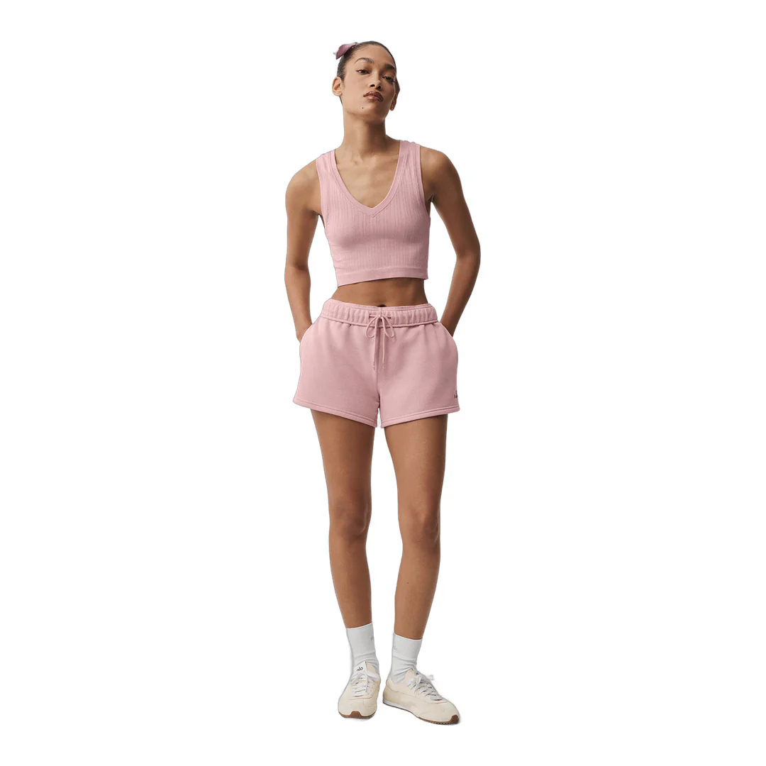 alo Seamless Pointelle Tank - Vintage Pink - Image 5
