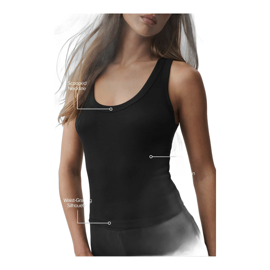 alo Timeless Tank - Black - Image 2