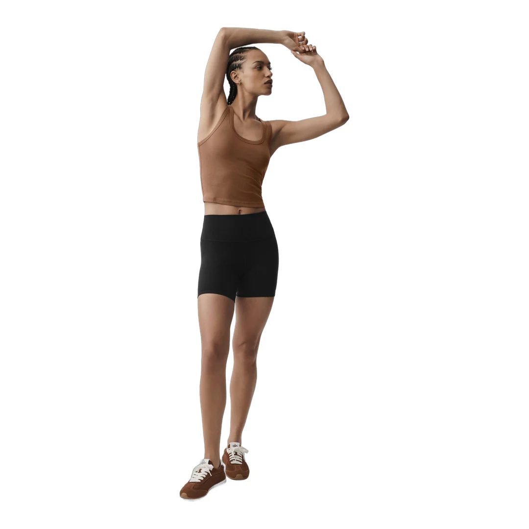 alo Timeless Tank - Sun Kissed Brown - Image 5