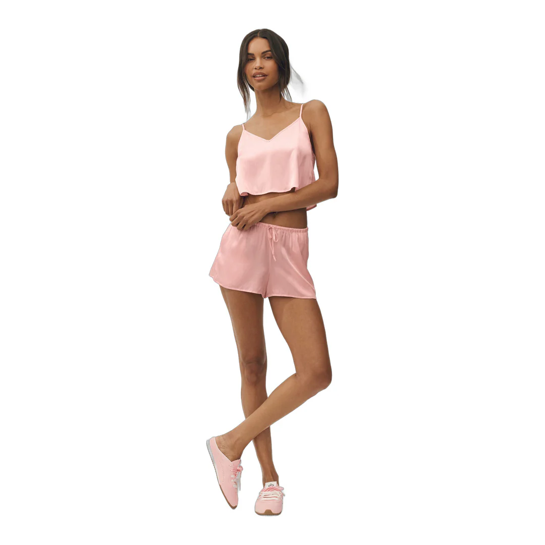 alo Silk Blend Radiance Tank - Sundrenched Pink - Image 6