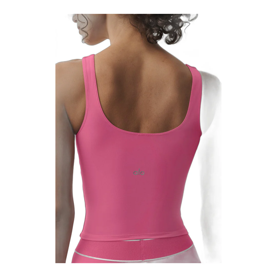 alo ALO Softsculpt Precision Tank - Paradise Pink - Image 2