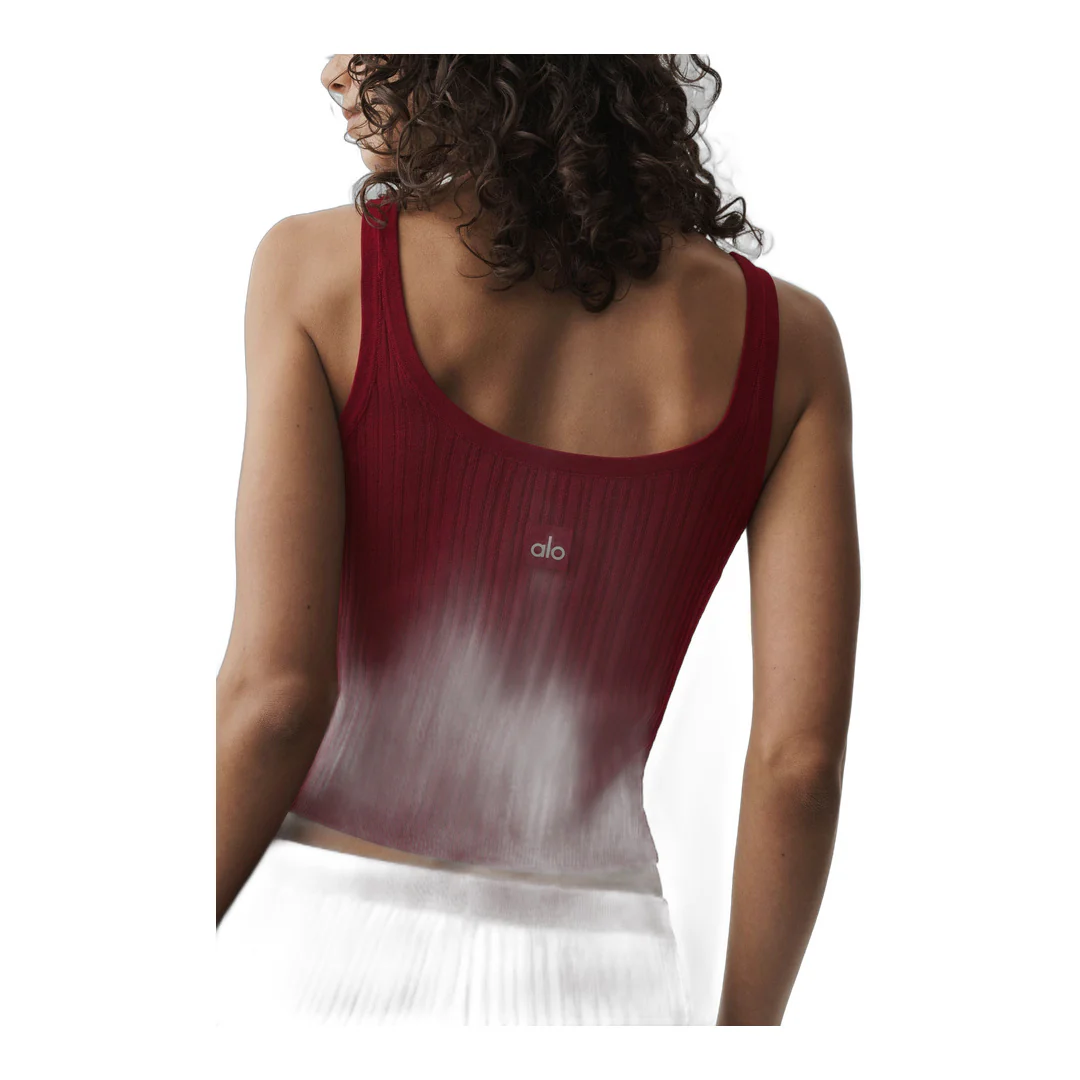 alo Sweater Sunlit Tank - Summer Romance Red - Image 2