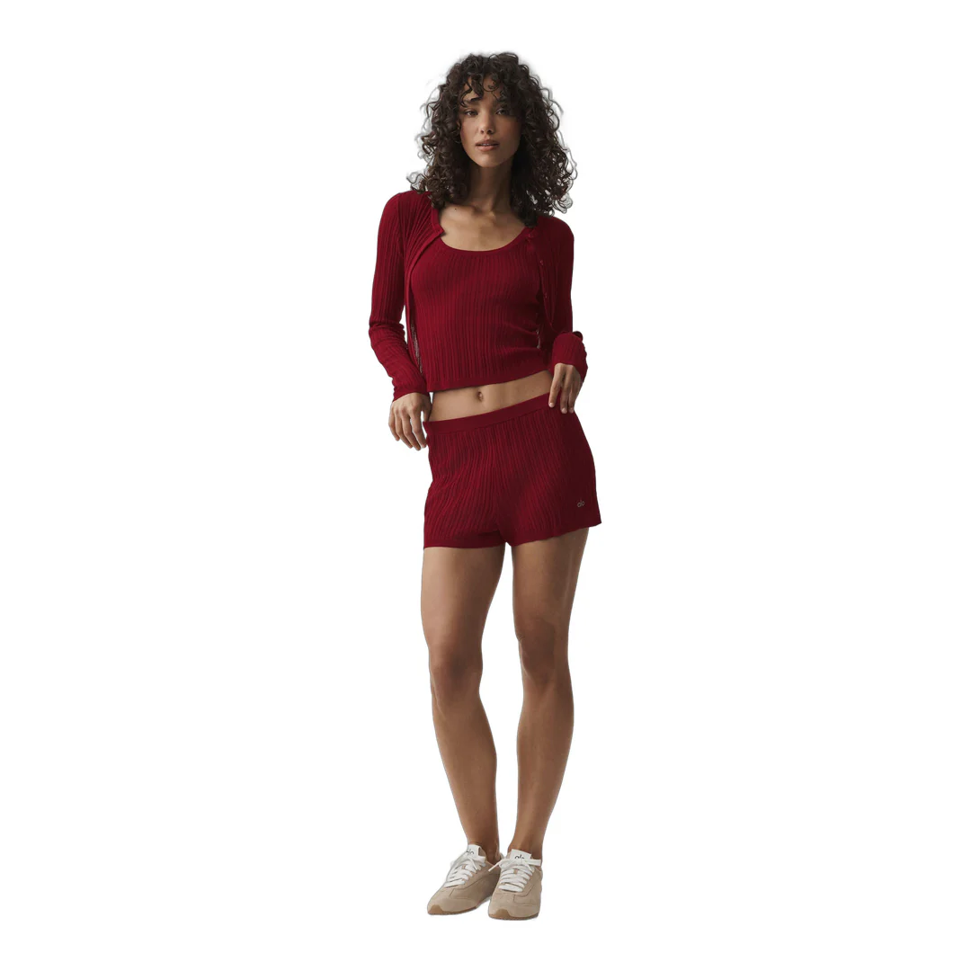 alo Sweater Sunlit Tank - Summer Romance Red - Image 4