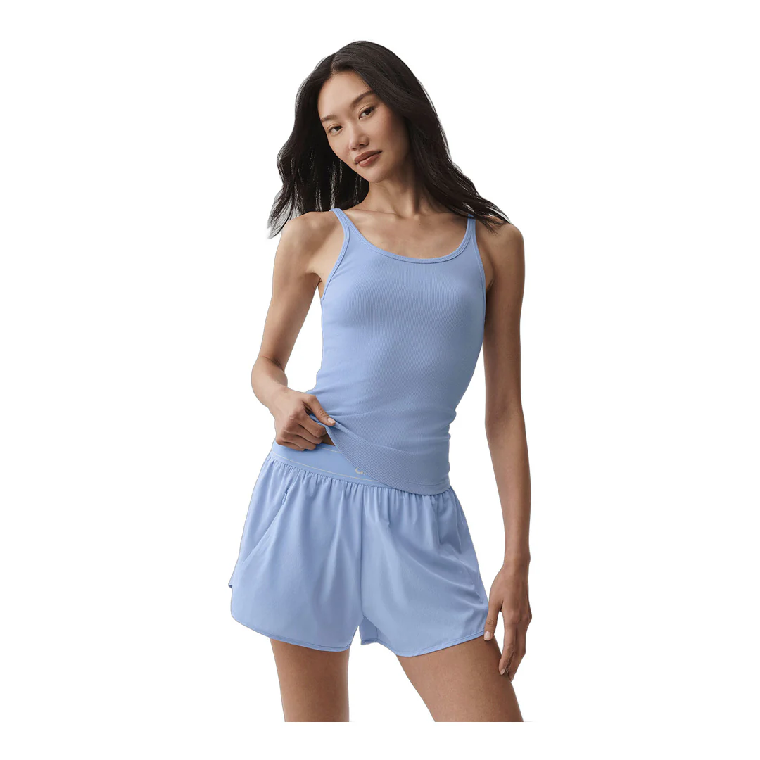 alo Ribbed Adore Tank - Light Provence Blue - Image 3