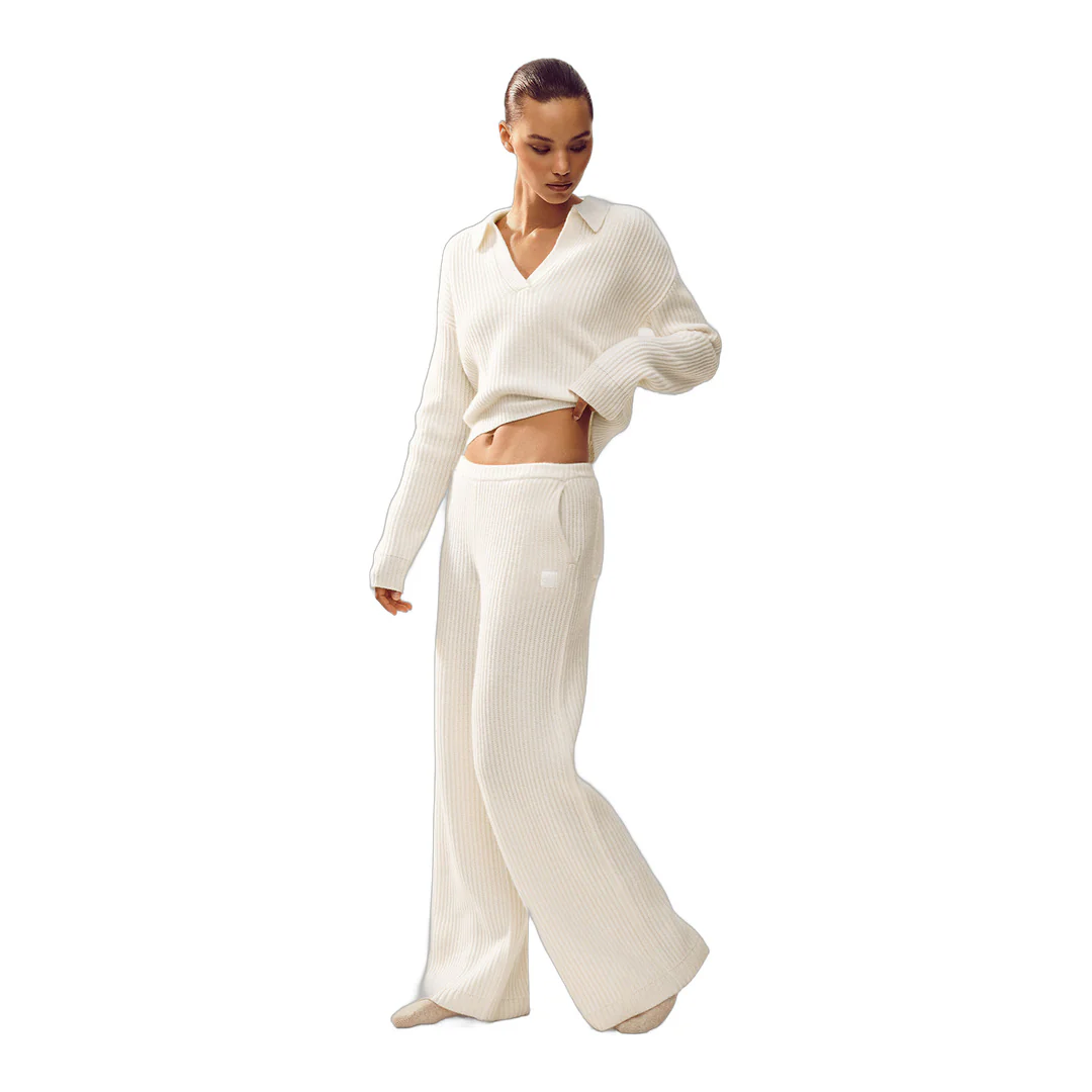 alo Cashmere Northstar Polo - Ivory - Image 4