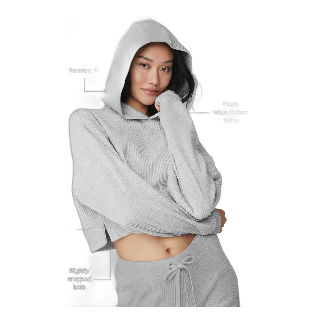 alo Muse Hoodie - Athletic Heather Grey - Image 2