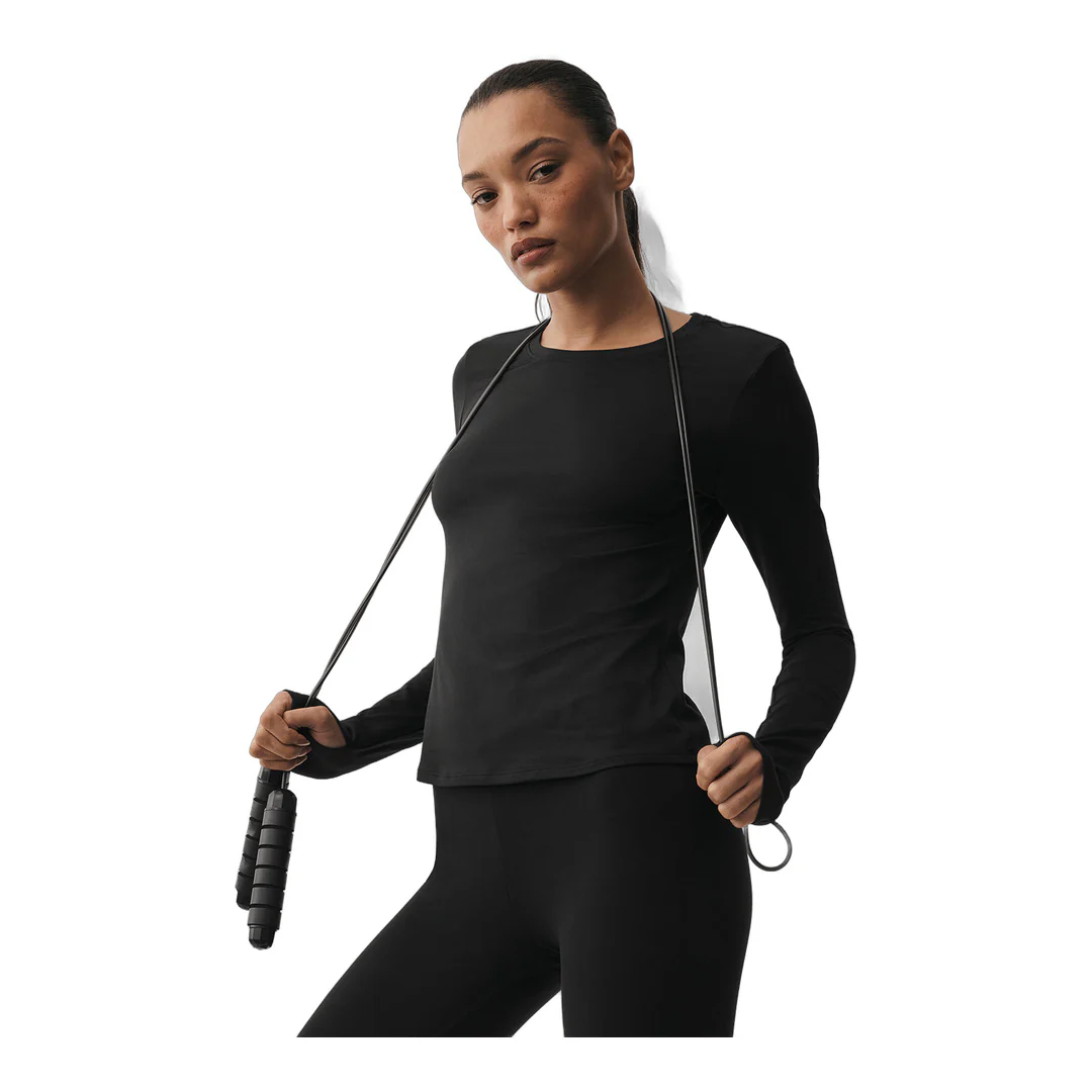 alo Alosoft Finesse Long Sleeve - Black
