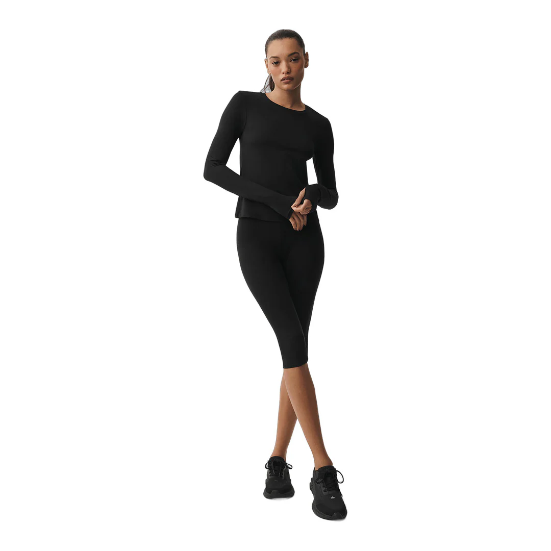 alo Alosoft Finesse Long Sleeve - Black - Image 5