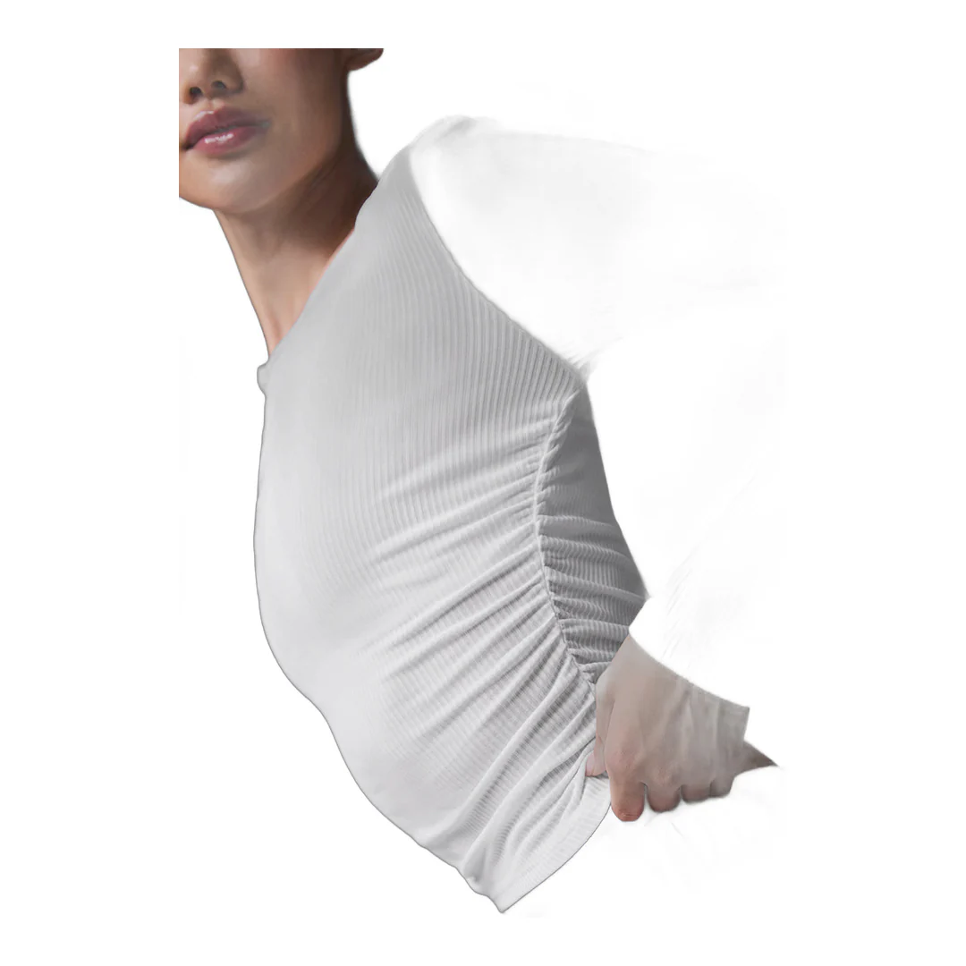 alo Gather Long Sleeve - White - Image 2