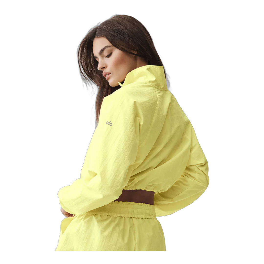 alo Cropped 1/4 Zip Alumni Pullover - Sunshine - Image 2