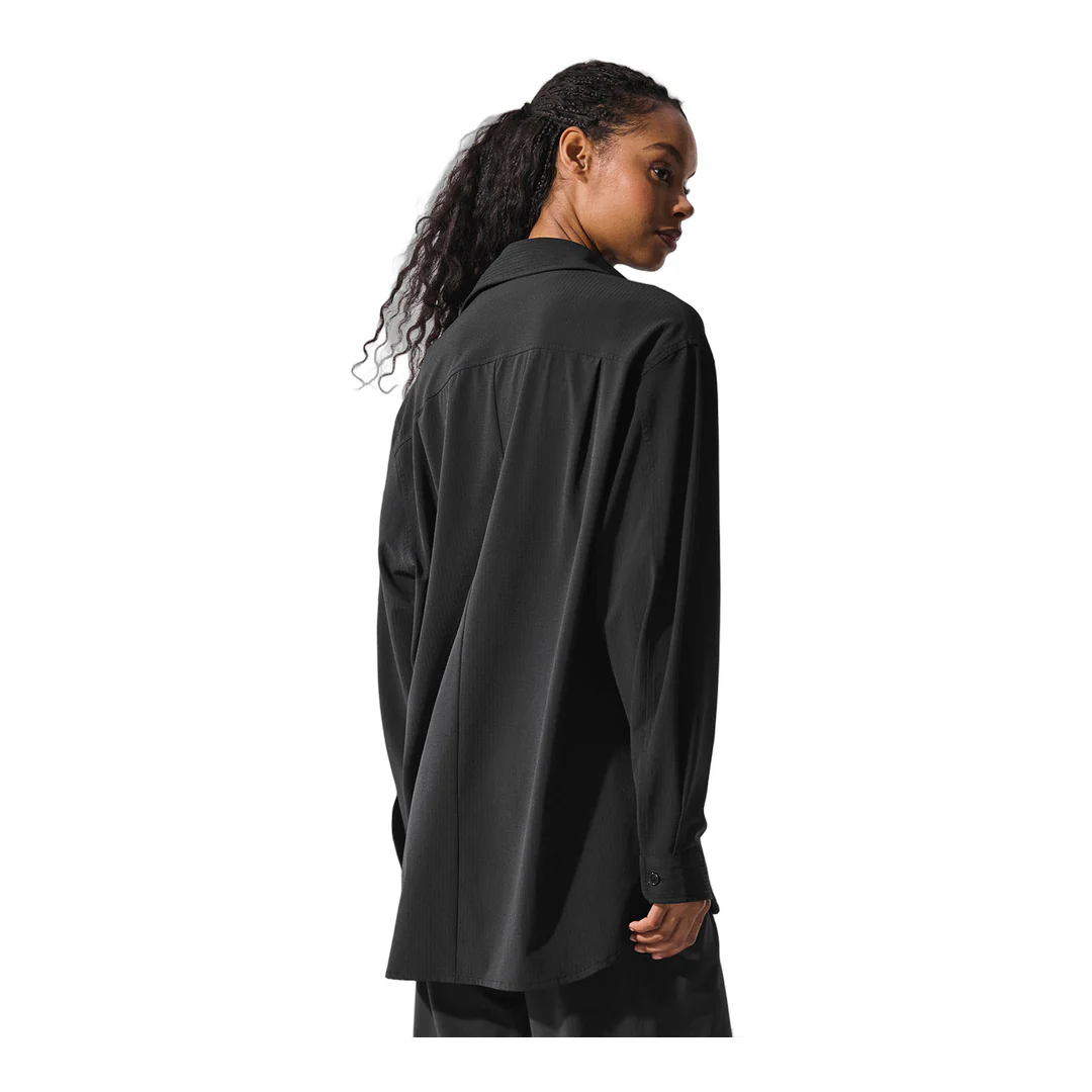 alo Dreamscape Button Down Long Sleeve - Black - Image 2