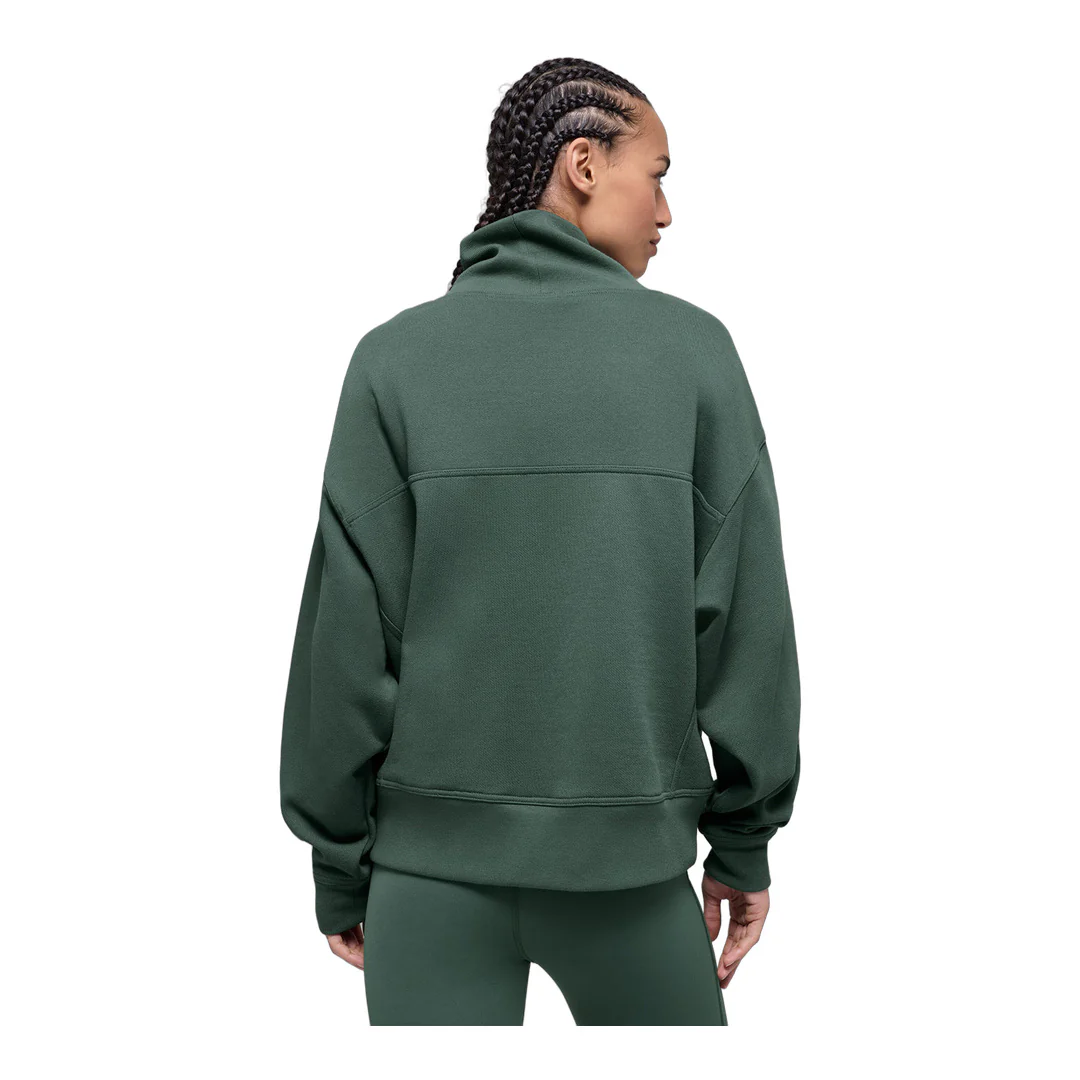 alo Hazy Mock Neck Pullover - Clover Green - Image 3