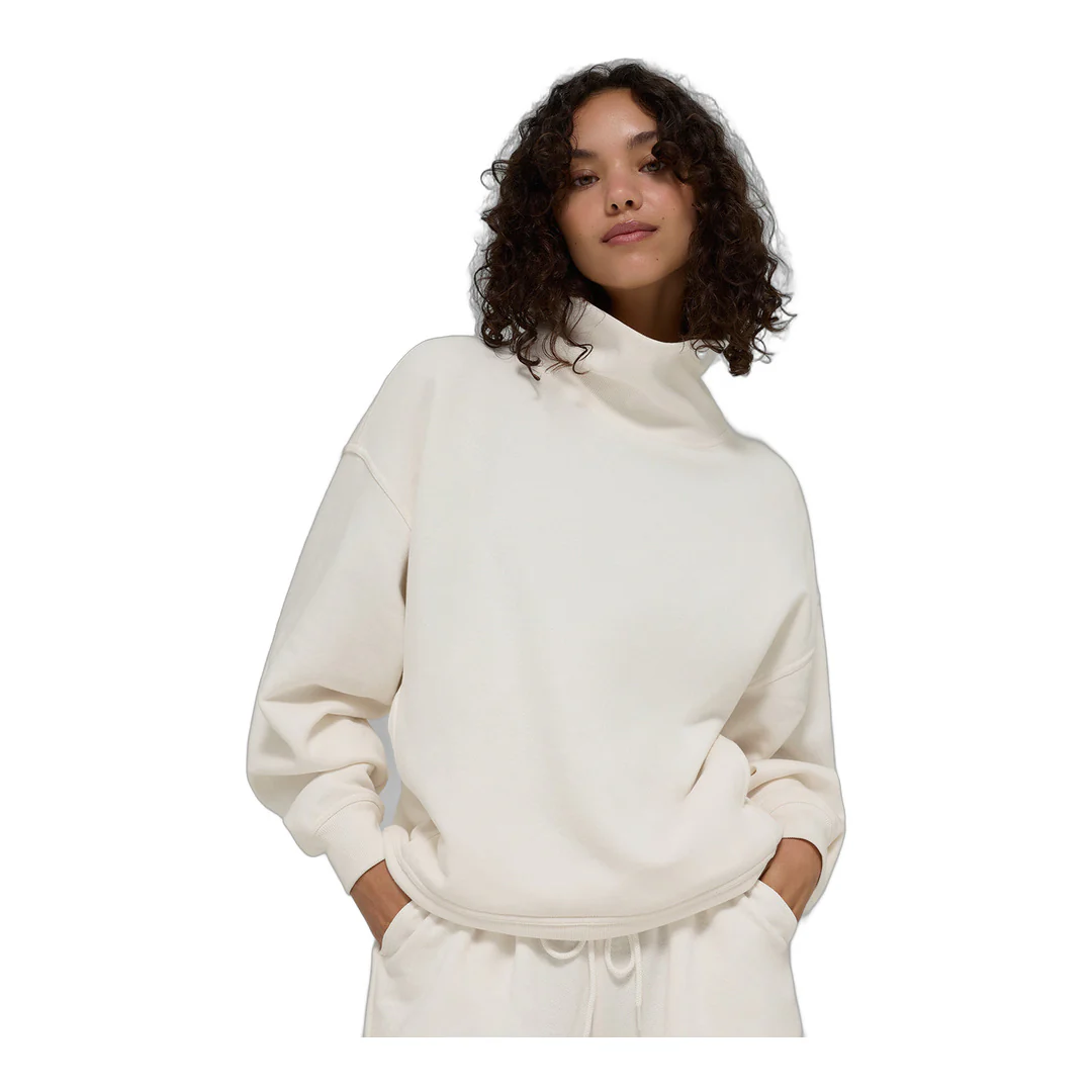 alo Hazy Mock Neck Pullover - Ivory