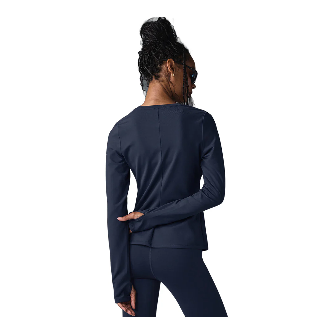 alo Airbrush Winter Warm Nocturne Long Sleeve - Navy - Image 2