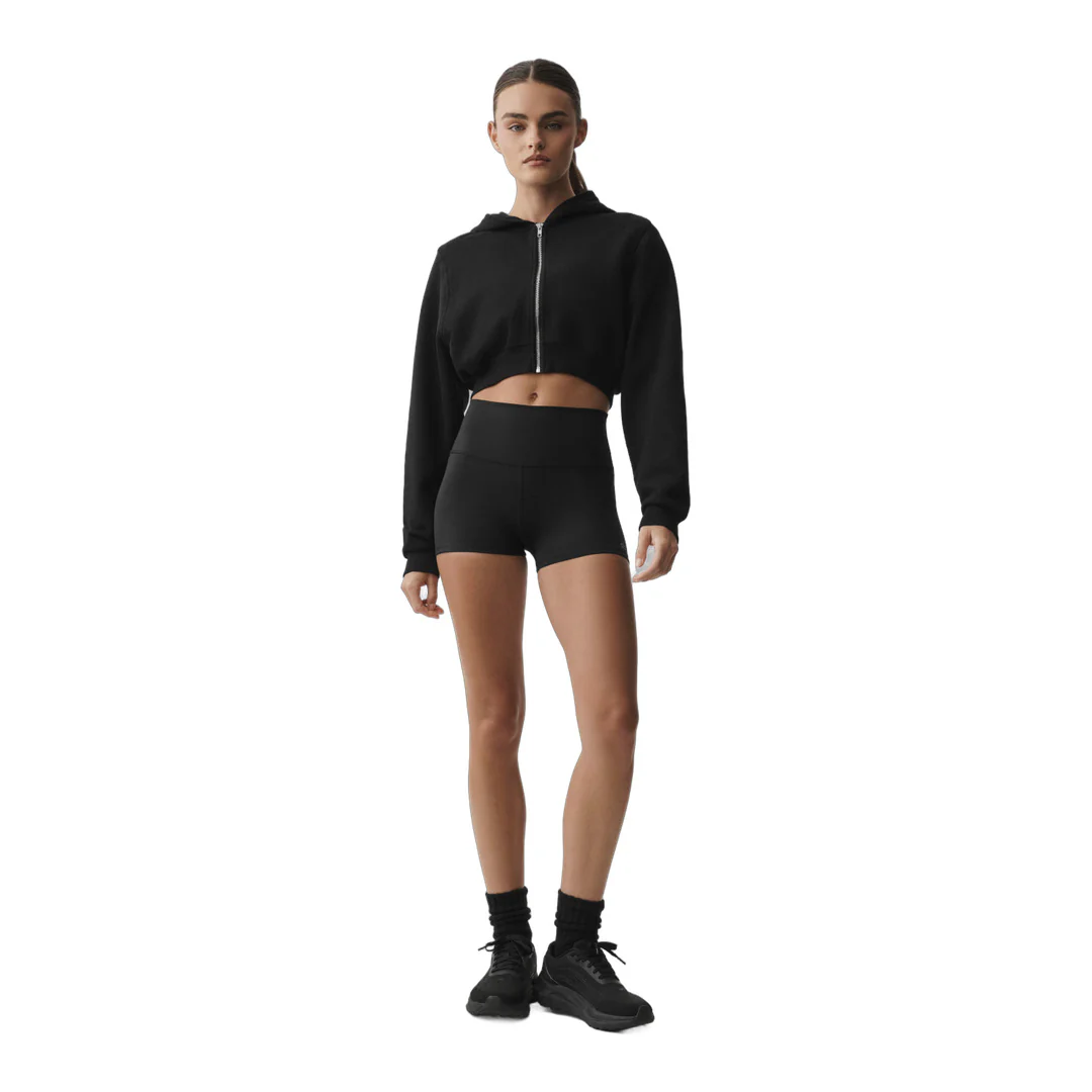alo Sweet Escape Zip Up Hoodie - Black - Image 5