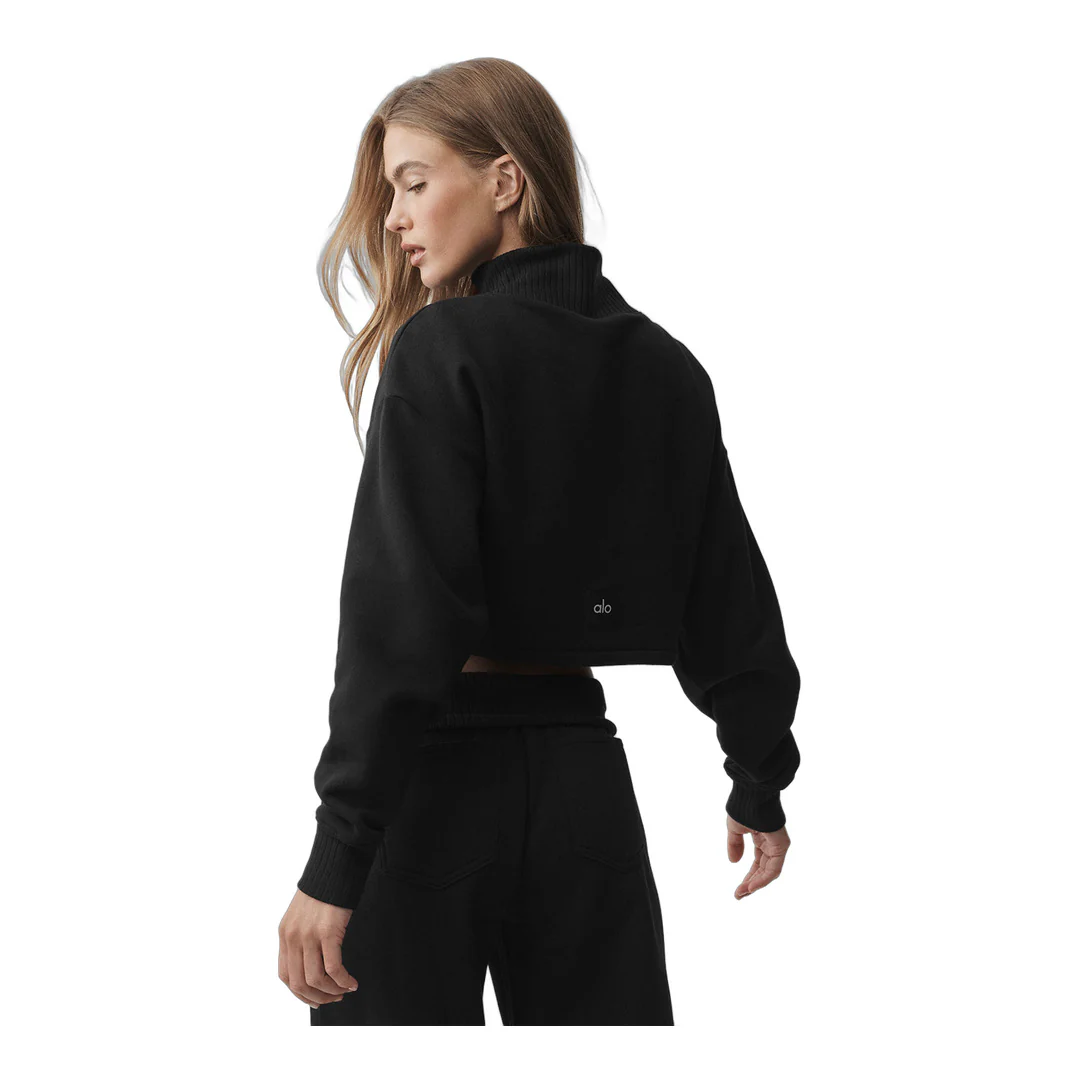 alo Cropped Serenity Coverup - Black - Image 3