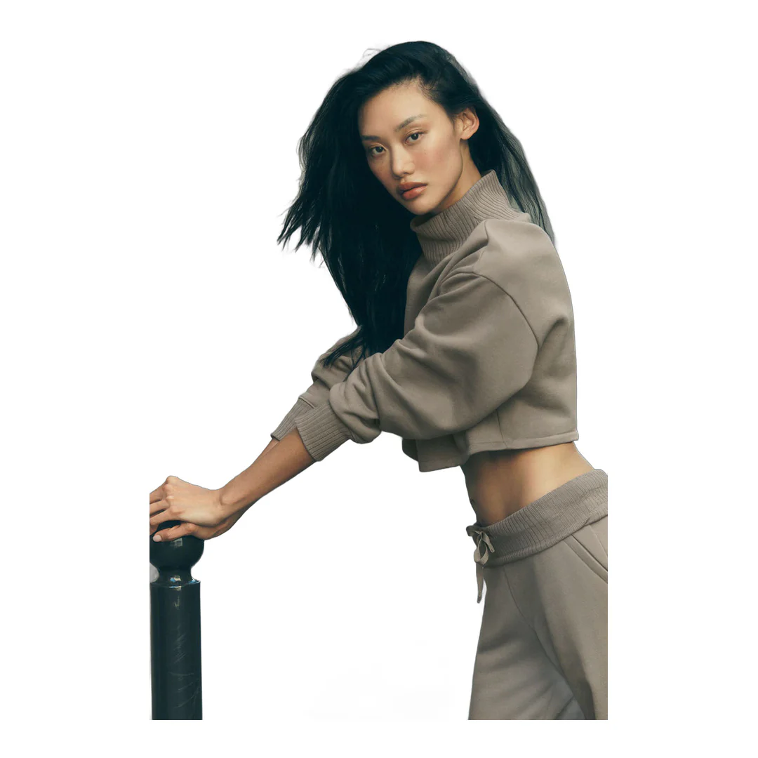 alo Cropped Serenity Coverup - Light Cocoa