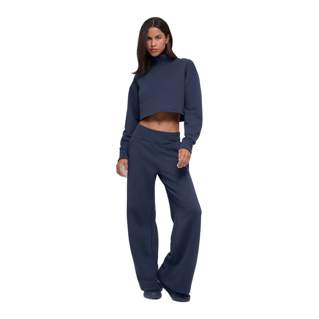 alo Cropped Serenity Coverup - Navy - Image 5