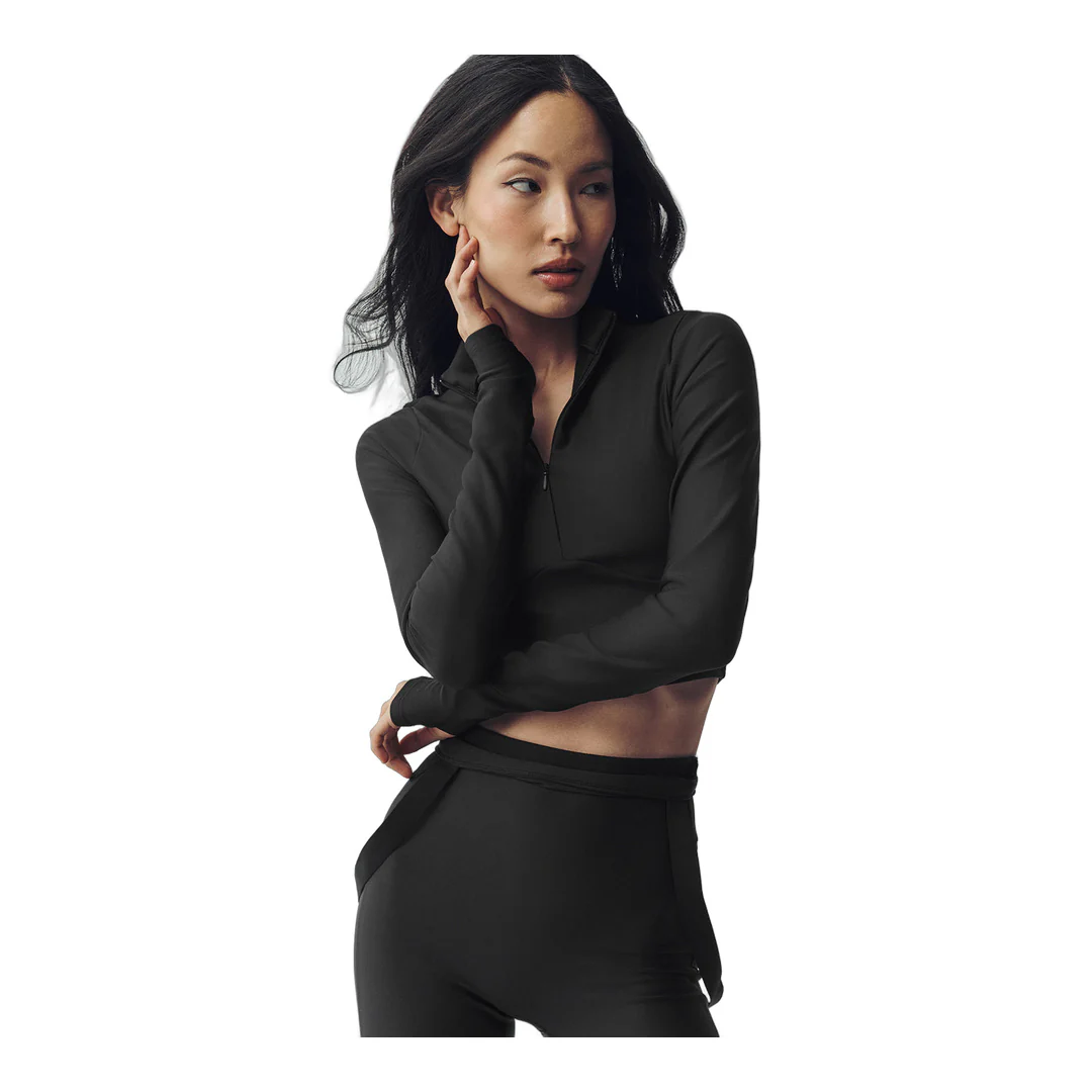 alo Airlift Winter Warm Ski Time Long Sleeve - Black - Image 3