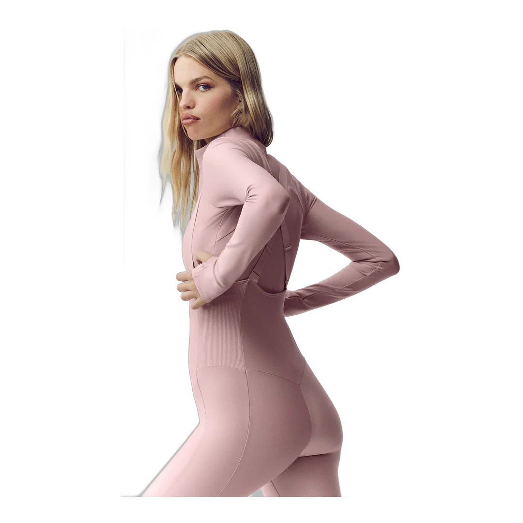 alo Airlift Winter Warm Ski Time Long Sleeve - Pink Champagne - Image 4