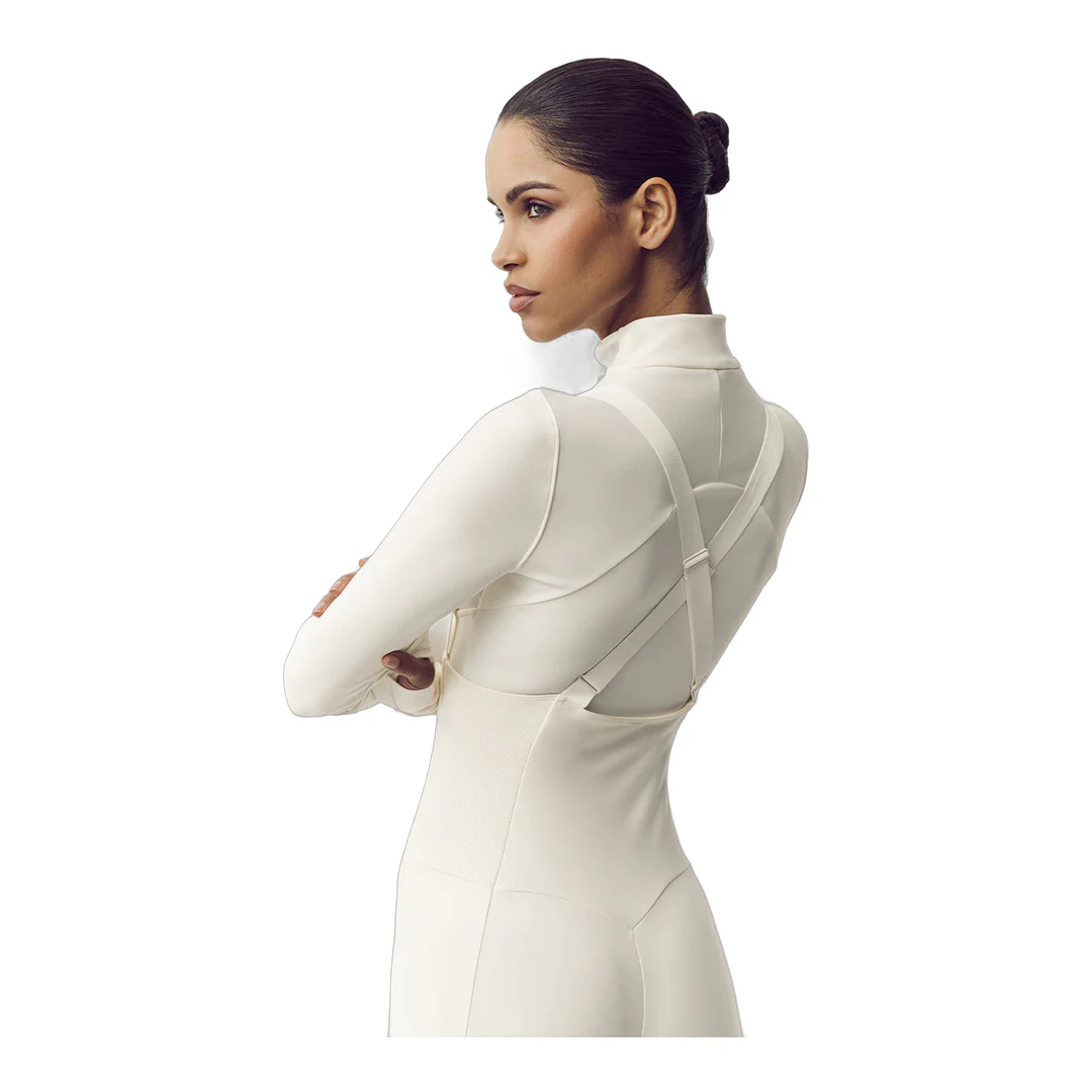 alo Airlift Winter Warm Mesh Ski Time Long Sleeve - Ivory - Image 2