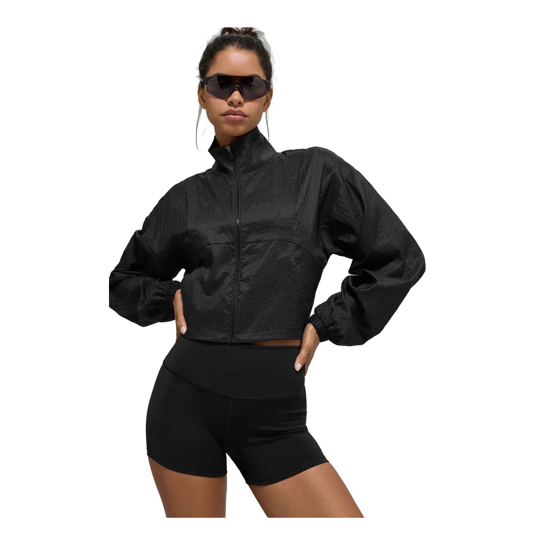 alo Game Time Full Zip Jacket - Black