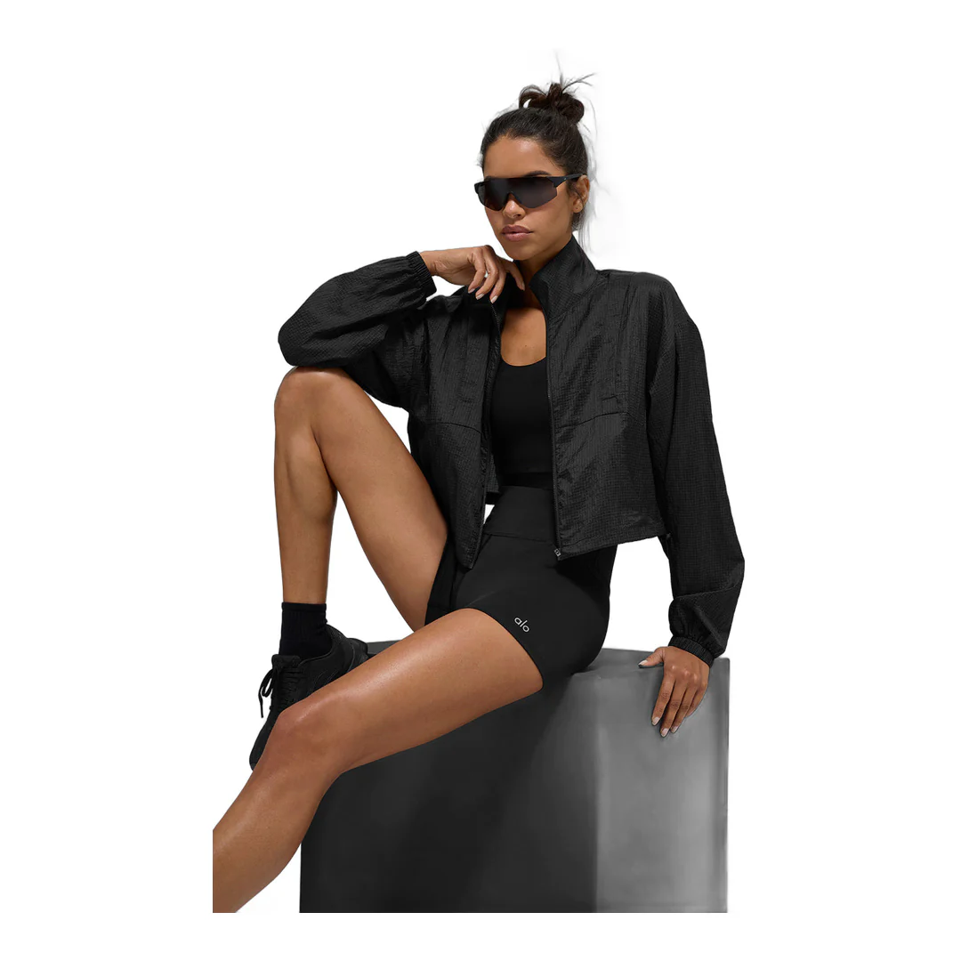 alo Game Time Full Zip Jacket - Black - Image 5