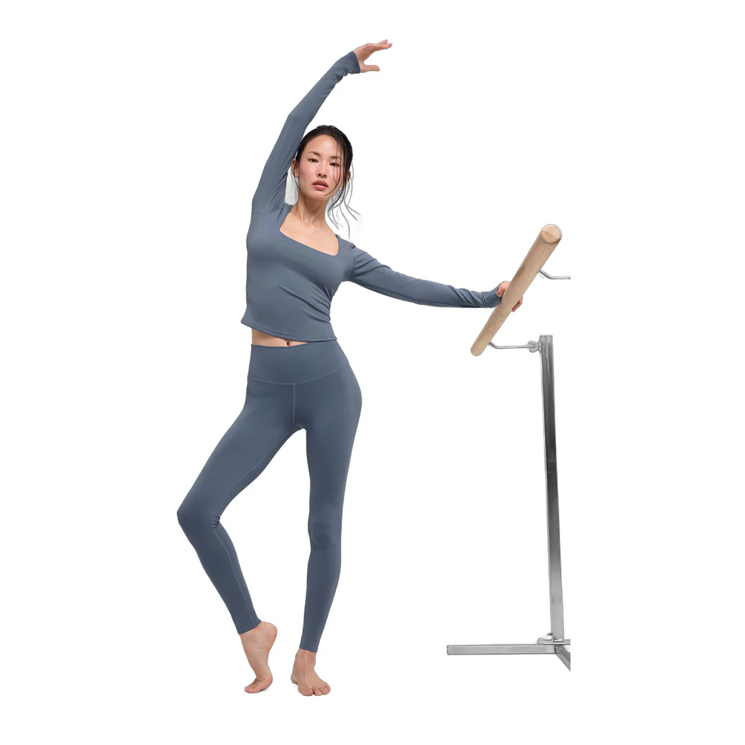 alo ALO Softsculpt Precision Long Sleeve - Bluestone - Image 4