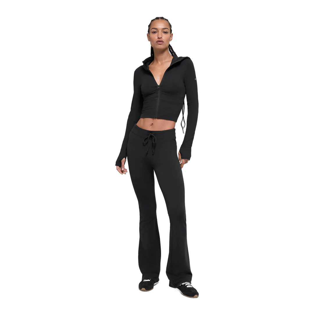 alo Sway Full Zip Hoodie - Black - Image 6
