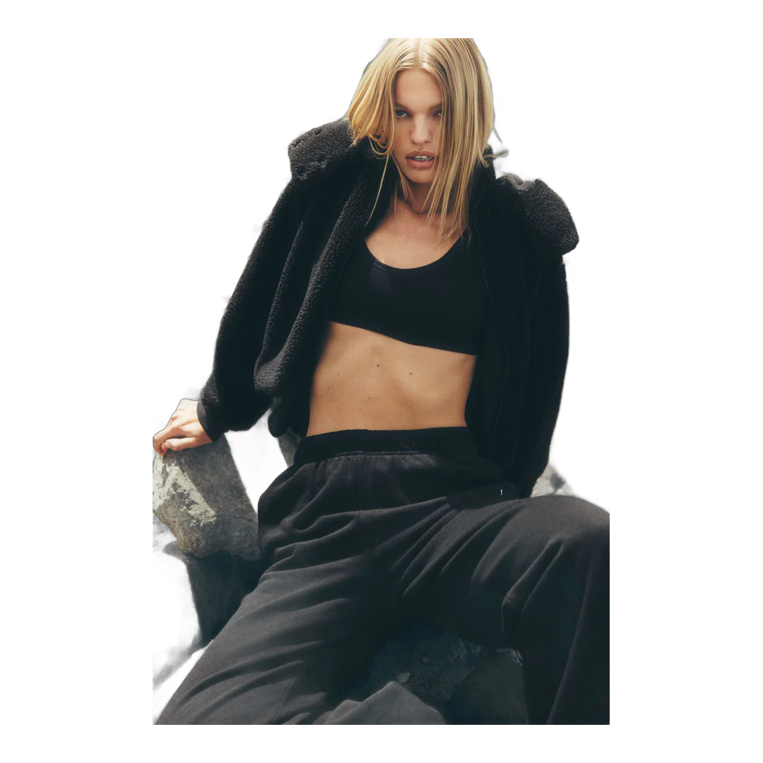 alo Foxy Sherpa Jacket - Black - Image 3