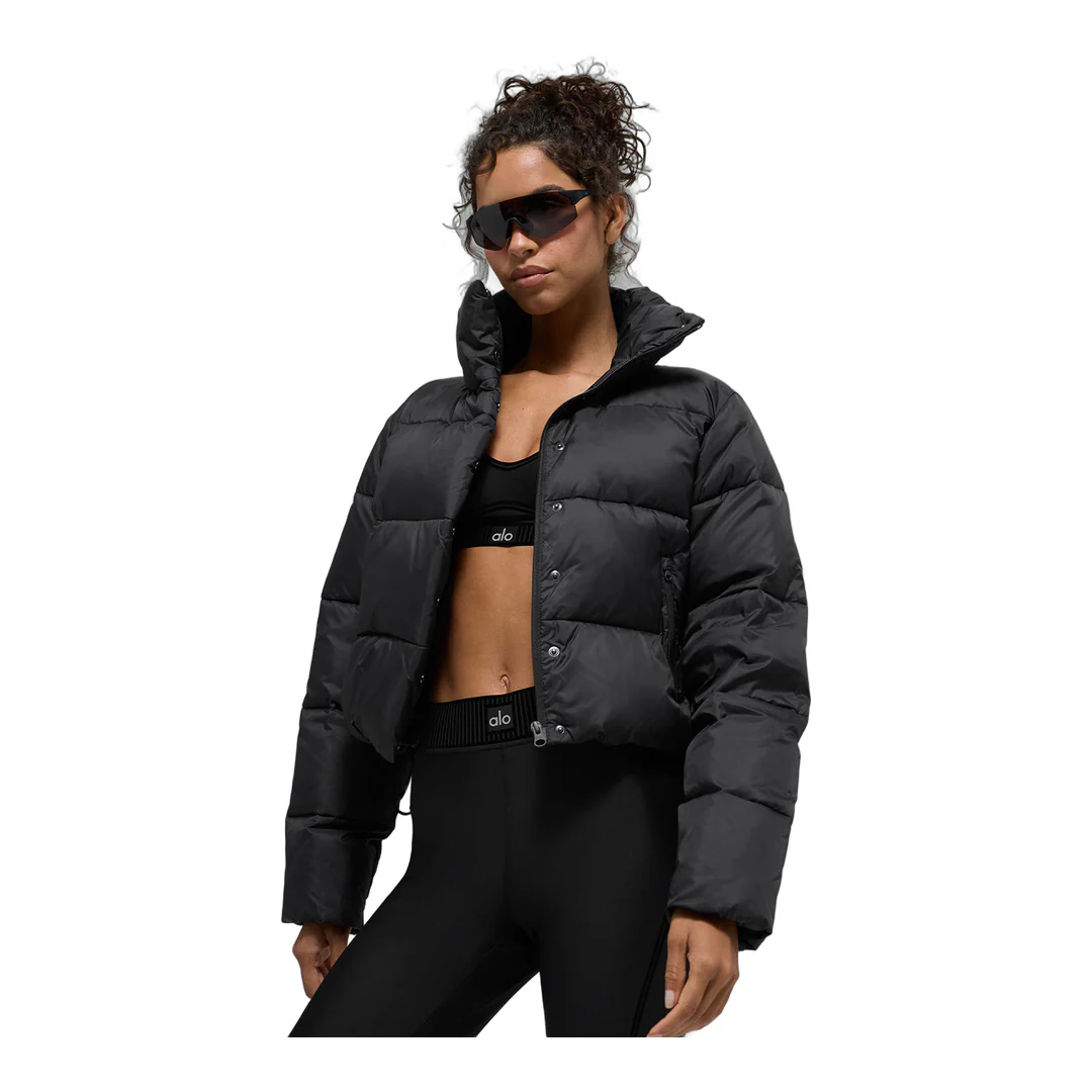 alo Gold Rush Puffer - Black - Image 2