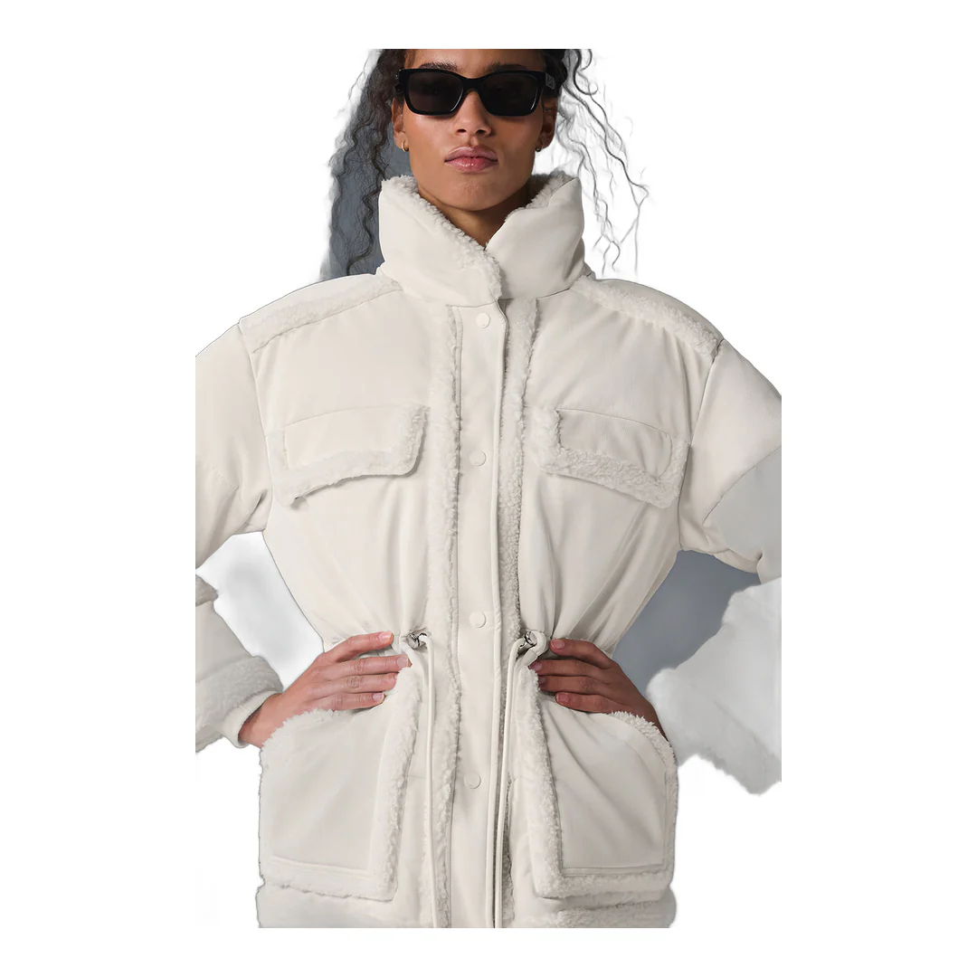 alo Ice Breaker Puffer Jacket - Ivory - Image 4