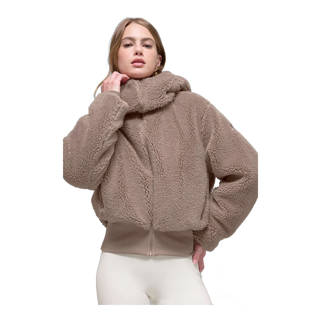 alo Foxy Sherpa Jacket - Chai Latte - Image 2