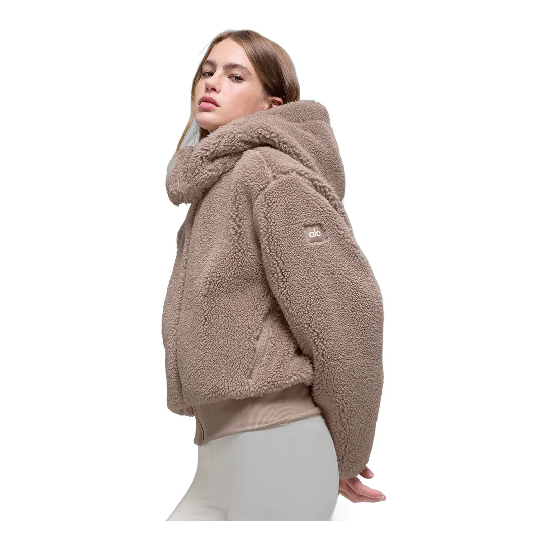 alo Foxy Sherpa Jacket - Chai Latte - Image 4