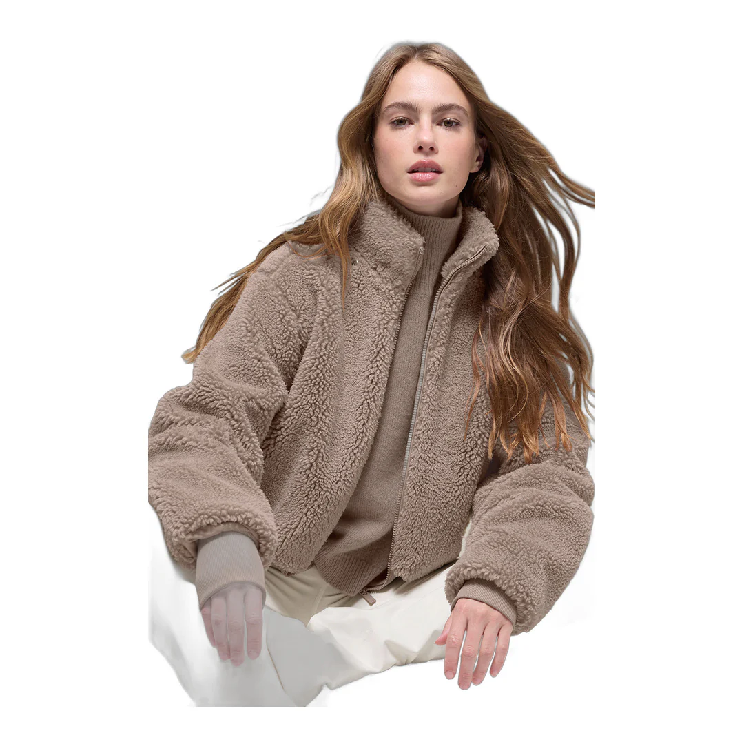 alo Foxy Sherpa Jacket - Chai Latte - Image 5