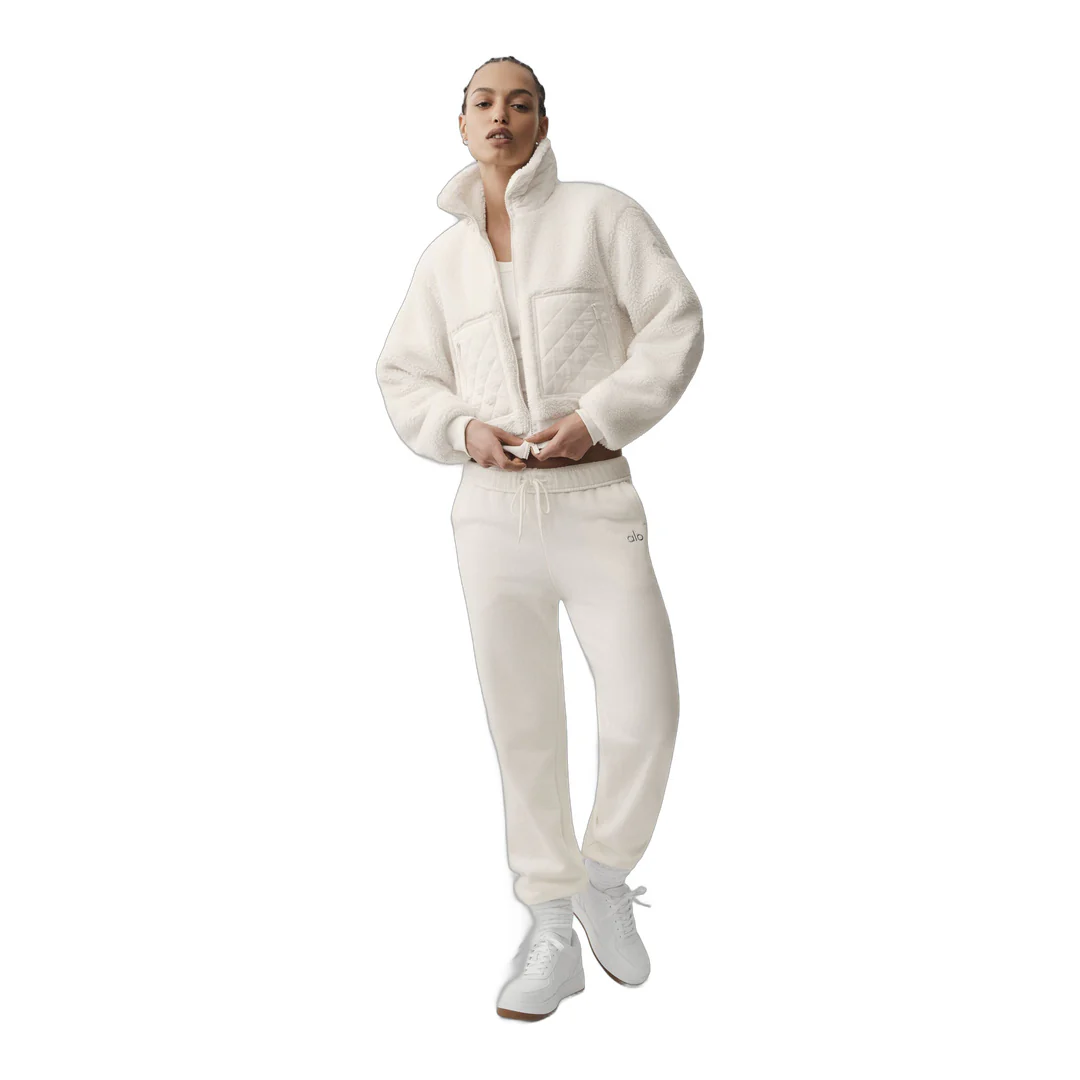 alo Sherpa Edge Bomber - Ivory - Image 6