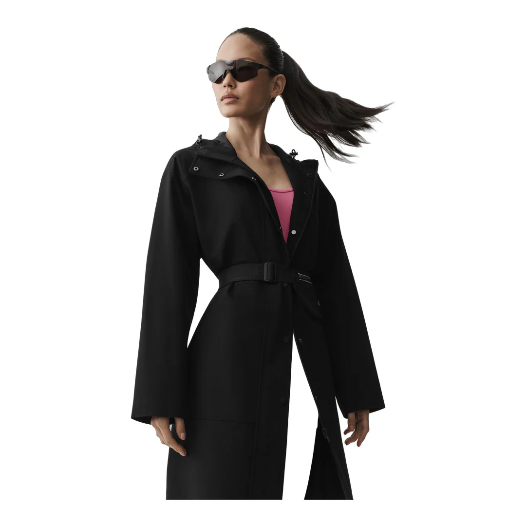 alo Rain Or Shine Long Coat - Black - Image 7