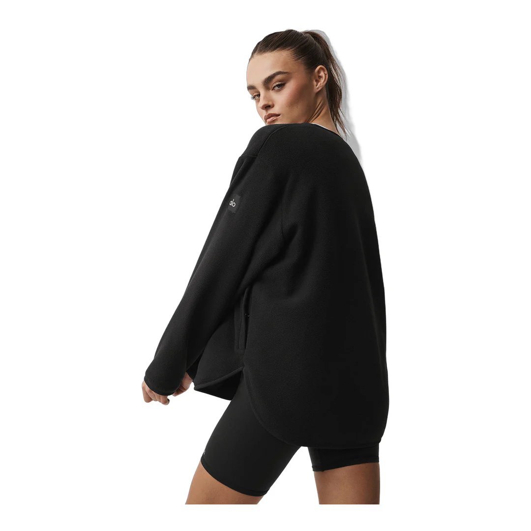 alo Polar Fleece Take Note Jacket - Black - Image 4