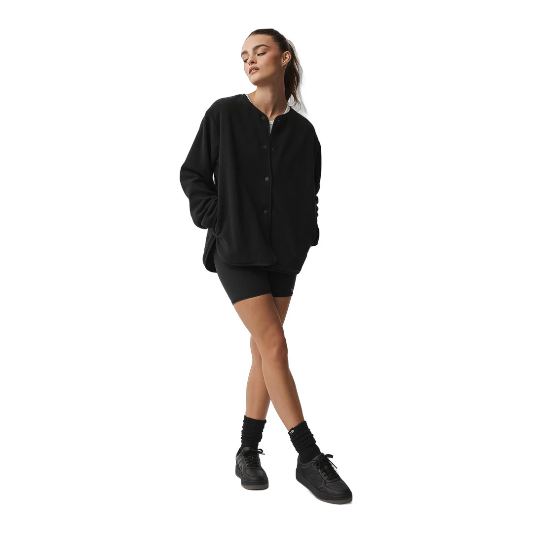 alo Polar Fleece Take Note Jacket - Black - Image 5