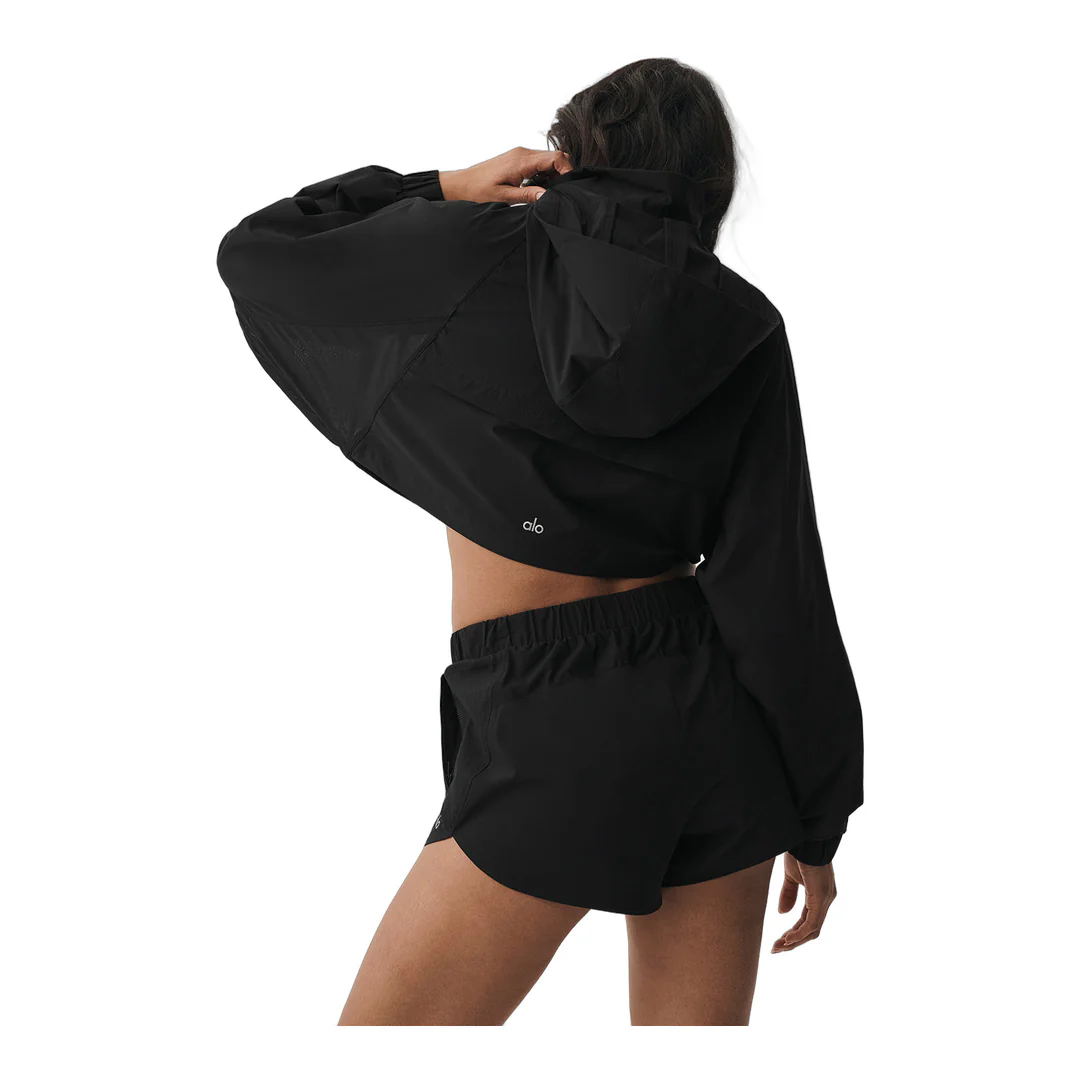alo Cropped Playmaker Jacket - Black - Image 2
