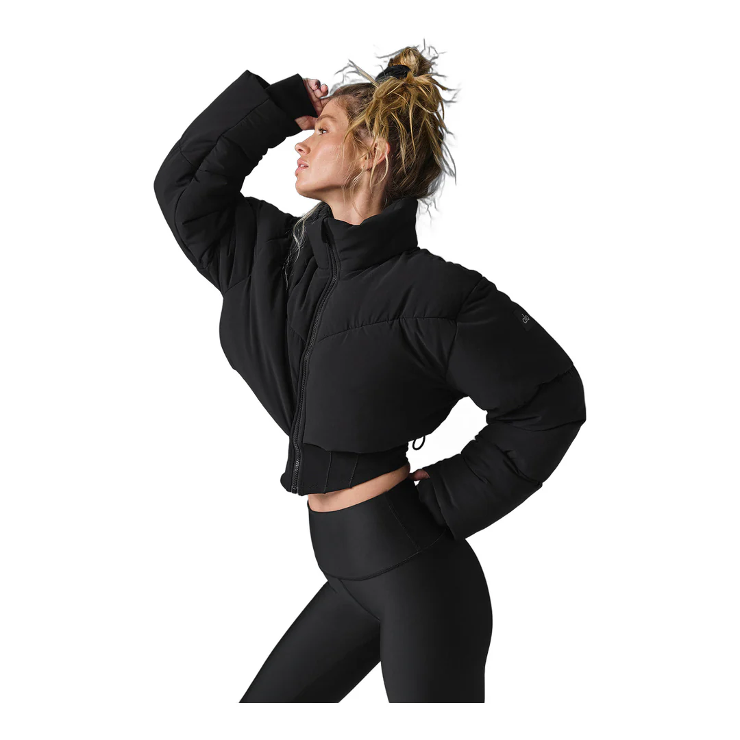 alo Main Act Corset Puffer - Black