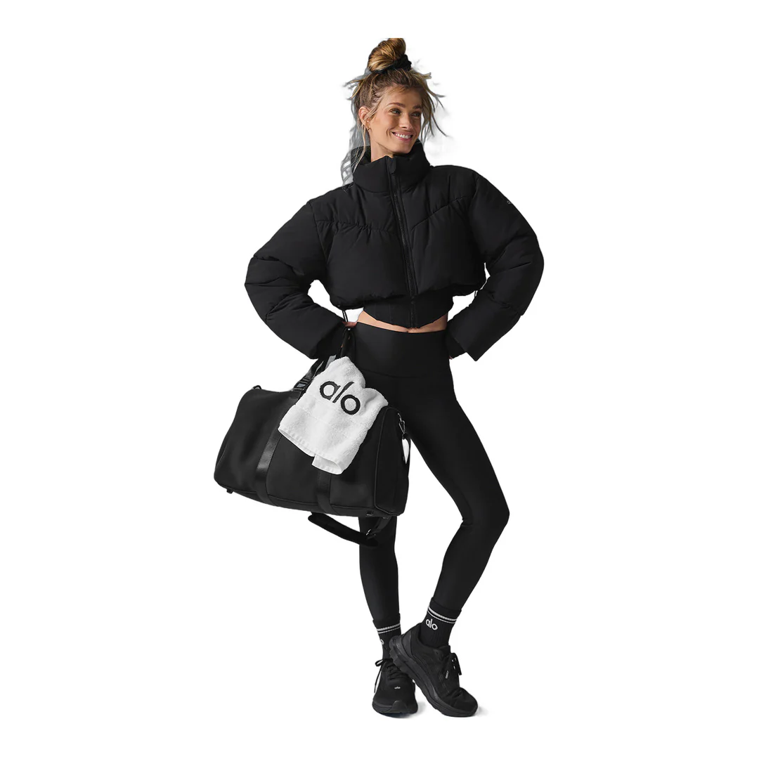 alo Main Act Corset Puffer - Black - Image 5