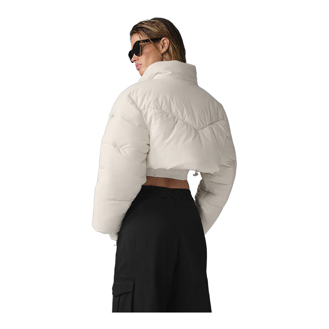 alo Main Act Corset Puffer - Ivory/Ivory - Image 3
