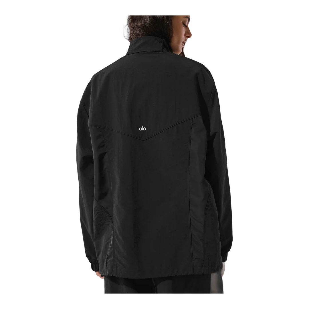 alo Origin Full-Zip Track Jacket - Black - Image 3