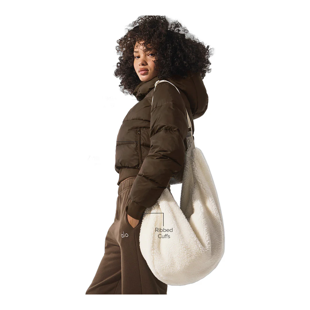 alo Foxy Puffer Jacket - Espresso