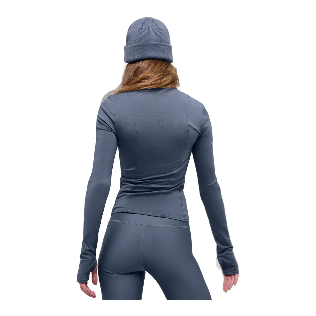 alo Airlift Winter Warm Radiant Full-Zip Jacket - Bluestone - Image 3