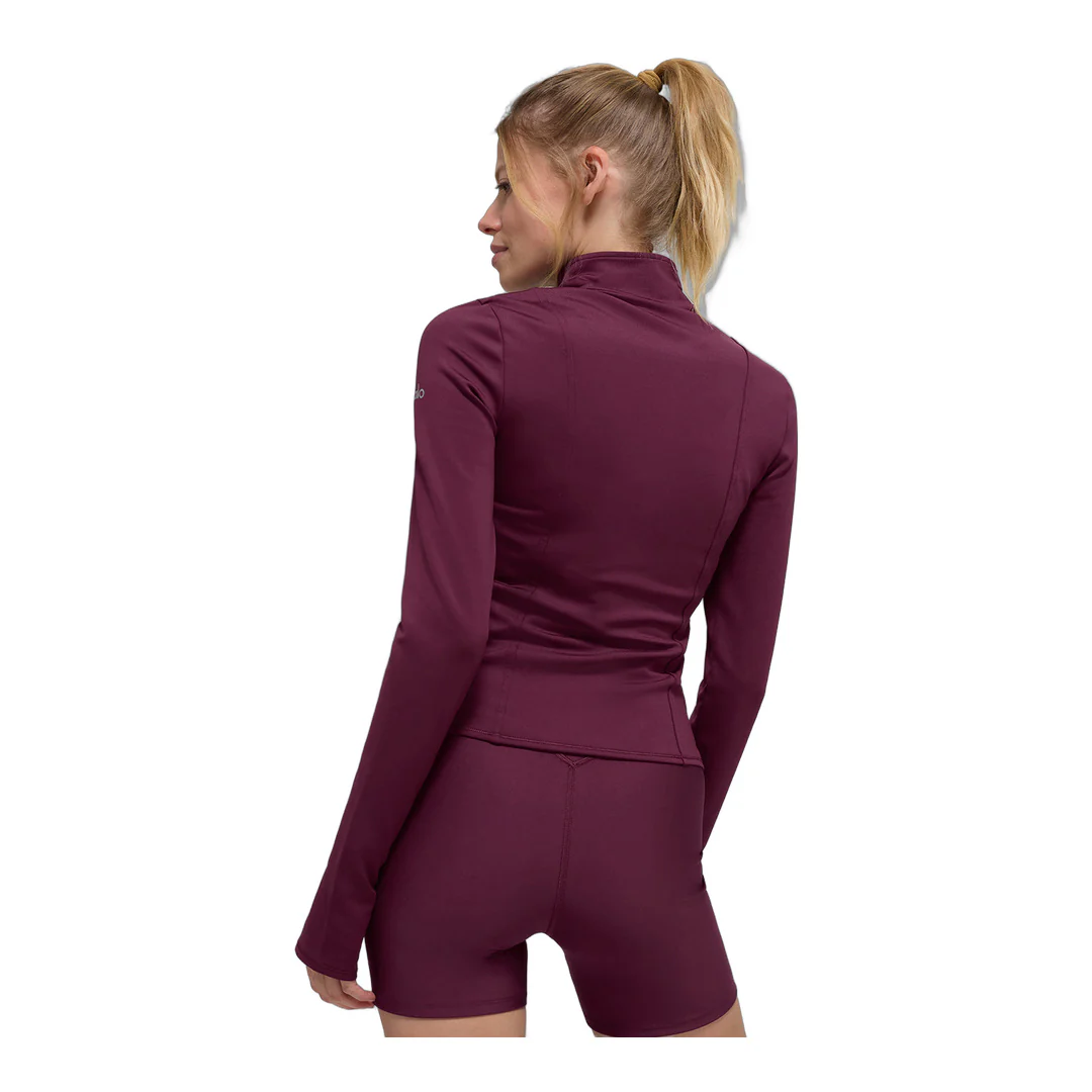 alo Airlift Winter Warm Radiant Full-Zip Jacket - Burgundy - Image 4
