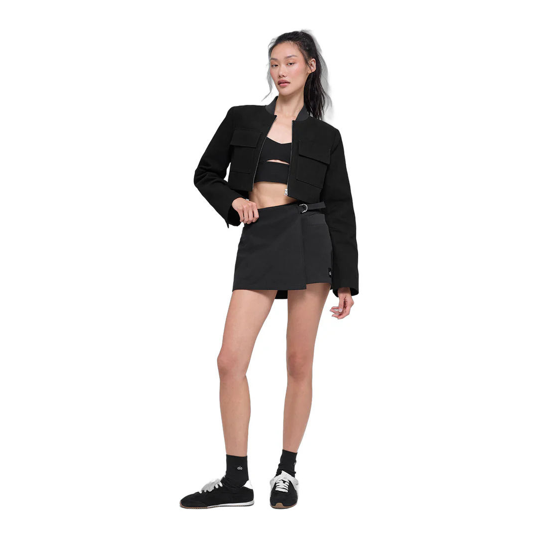 alo Cropped Main Character Jacket - Black - Image 5