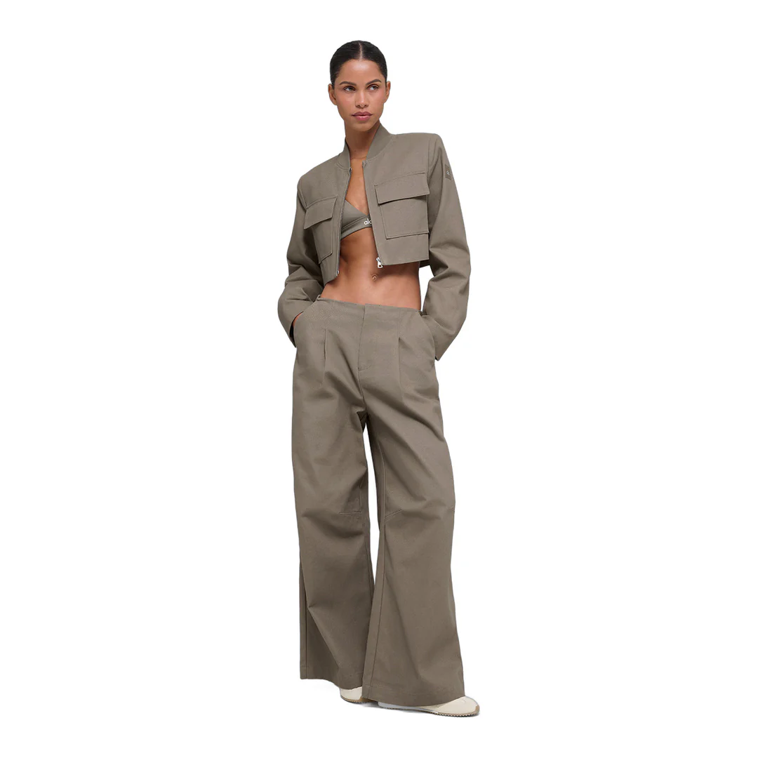 alo Cropped Main Character Jacket - Light Cocoa - Image 5